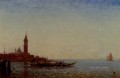 Gondole Devant St Giorgio Venecia barco Barbizon Felix Ziem seascape